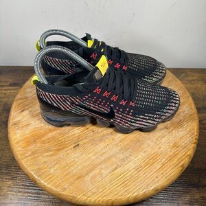 Nike Vapor Max Flyknit 3 Black Shoes Women's Size 7 AJ6910-009